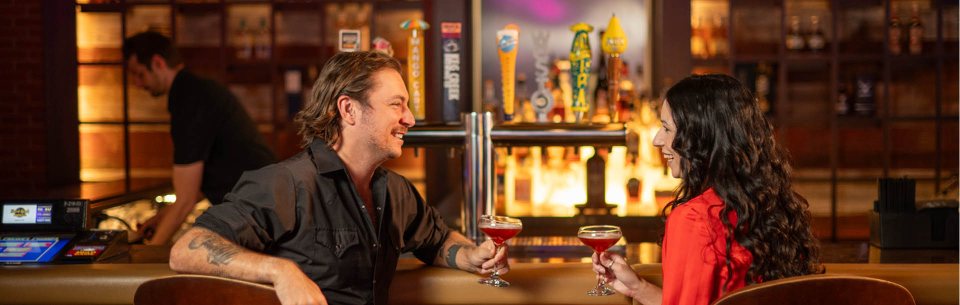 Drinks at the bar