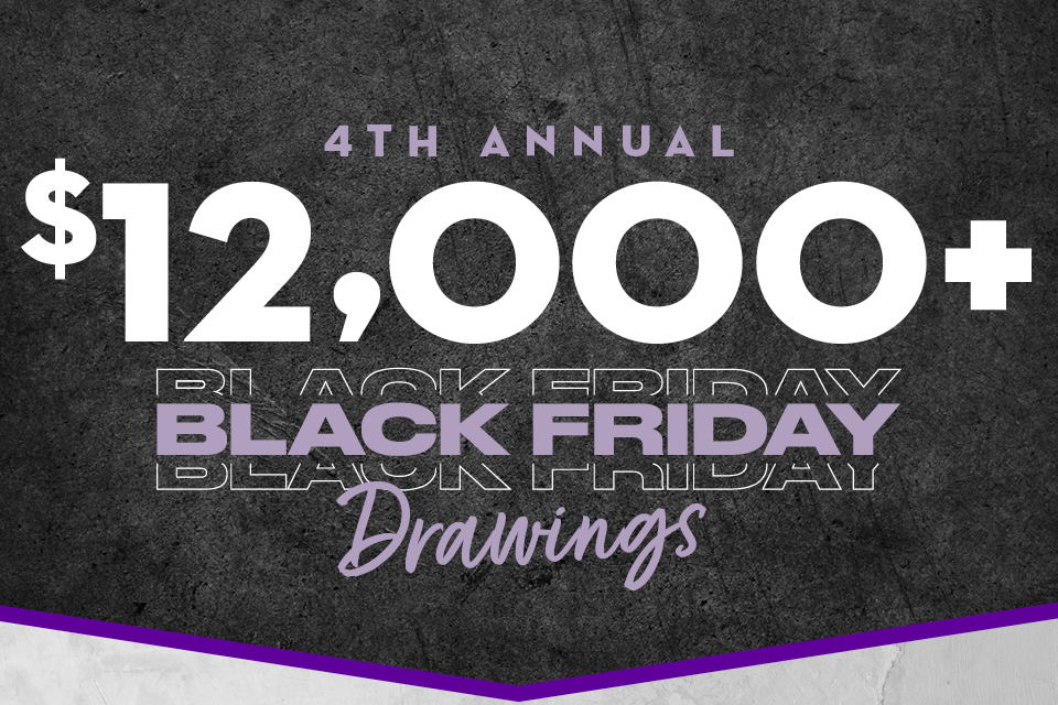 4th Annual $12,000+ Black Friday Drawings