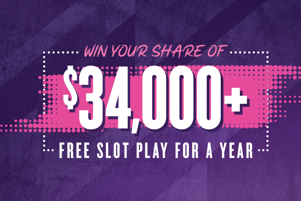 Win Your Share of $34,000+ Free Slot Play for a Year